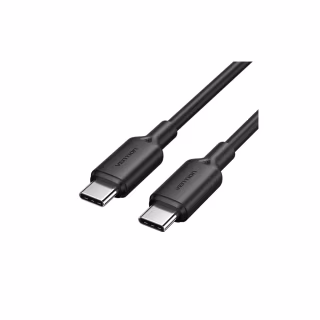 Дата кабель USB-C to USB-C 1.0m 3A black Vention (TRCBF)