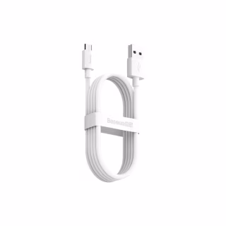 Дата кабель USB 2.0 AM to Micro 5P 1.5m 2.1A Simple WisdomKit (2PCS) white Baseus (TZCAMZJ-02)