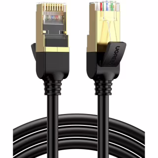 Патч-корд 3м, F/FTP cat 7 RJ-45 black Ugreen (U_11270)