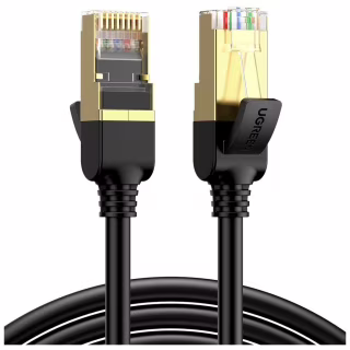 Патч-корд 15м, F/FTP cat 7 RJ-45 black Ugreen (U_11274)