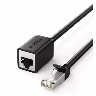 Патч-корд 1м, F/UTP cat 6 RJ-45 extension black Ugreen (U_11279)
