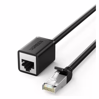 Патч-корд 2м, F/UTP cat 6 RJ-45 extension black Ugreen (U_11281)