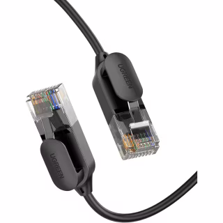Патч-корд 1м, UTP cat 6 RJ-45 COPPER black Ugreen (U_70332)