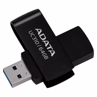 USB флеш накопичувач ADATA 64GB UC310 Black USB 3.0 (UC310-64G-RBK)