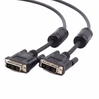 Кабель мультимедійний DVI M to DVI M 5.0m 18+1pin Viewcon (VC-DVI-104-5m)