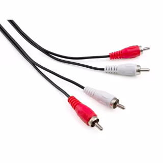 Кабель мультимедійний 2xRCA M to 2xRCA M 1.8m Vinga (VCP2RCA1.8)