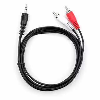 Кабель мультимедийный 3.5mm M to 2xRCA M 1.5m Vinga (VCPDCJ35MRCA21.5BK)