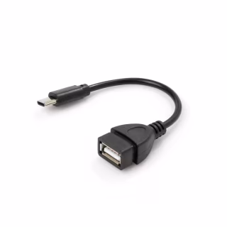 Перехідник OTG USB 2.0 AF to USB-C 0.1m Vinga (VCPDCOTGTCBK)