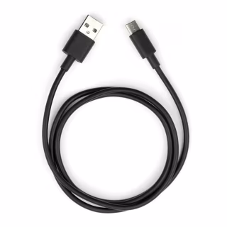 Дата кабель USB 2.0 AM to USB-C 1.0m PVC black Vinga (VCPDCTC1BK)
