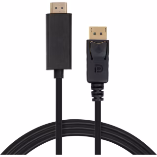 Кабель мультимедійний DisplayPort M to HDMI M 1.8m V1.4/V2.1 4K120/8K60 Vinga (VCPDP14HI211.8)