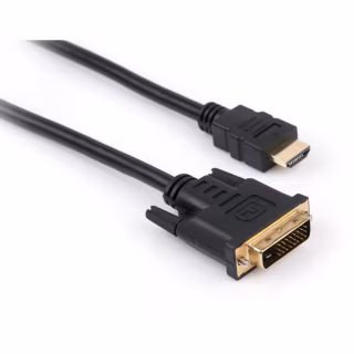 Кабель мультимедійний HDMI M to DVI M 1.8m 24+1pin Vinga (VCPHDMIDVI1.8)