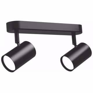 Світильник точковий Videx під лампу 2xGU10 накладний поворотний (VL-SPF05B-BPB)