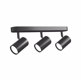 Світильник точковий Videx під лампу 3xGU10 накладний поворотний (VL-SPF05B-WFB)