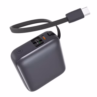 Батарея універсальна Vinga 10000 mAh 35W Display Cable (VPBB1035C)