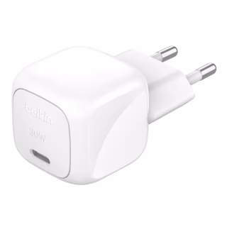 Зарядное устройство Belkin USB-C PD30W PPS white (WCA008KQWH)