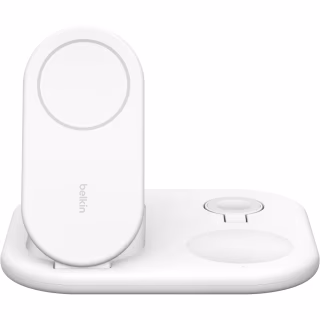 Зарядний пристрій Belkin 3in1 Magnetic Foldable iPhone/Watch/AirPods Qi2 15W white (WIZ029VFWH)