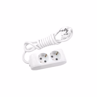 Мережевий подовжувач Panasonic X-tendia із заземленням 2 розетки, 5м (WLTB04252GR-UA)