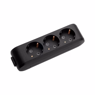 Колодка для подовжувача Panasonic X-tendia 3 гнізда із заземленням (WLTB04302BL-UA)