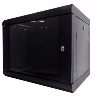 Шкаф настенный Hypernet 6U 19" 600x350 (WMNC-35-6U-FLAT-BLACK)