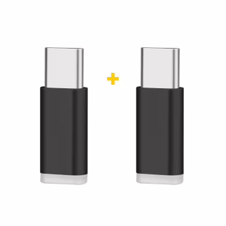 Перехідник Micro 5P F to USB-C M 2PCS black XoKo (XK-AC010-BK2)