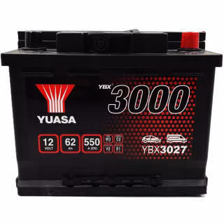 Аккумулятор автомобильный Yuasa 12V 62Ah SMF Battery (YBX3027)