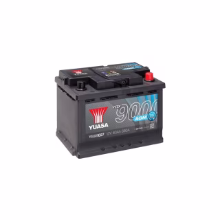 Акумулятор автомобільний Yuasa 12V 60Ah AGM Start Stop Plus Battery (YBX9027)