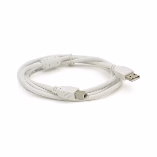 Кабель для принтера USB 2.0 AM/BM 0.8m ferrite white Voltronic (YT-AM/BM-0.8W)