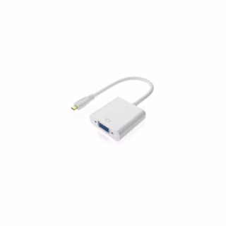Переходник micro HDMI M to VGA F 0.3m 4K/2K White Voltronic (YT-C-mcHDMI(M)/VGA(F)-W)