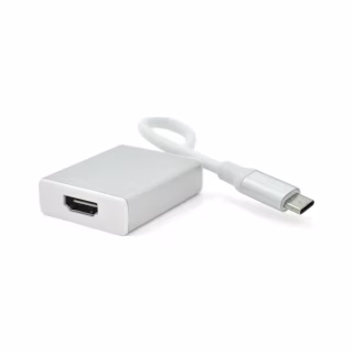 Перехідник USB-C to HDMI F 0.1m 4K silver Voltronic (YT-C-Type-C(M)/HDMI(F)S)