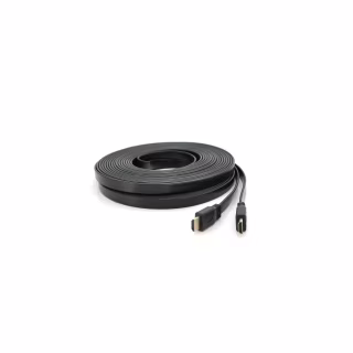 Кабель мультимедійний HDMI M to HDMI M 15.0m V1.4 black Merlion (YT-HDMI(M)/(M)SLIM-15m/06971)