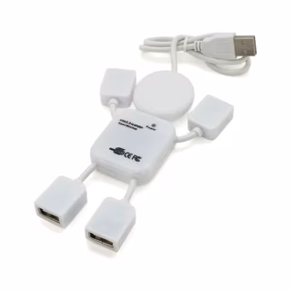 Концентратор Voltronic USB 2.0 to 4xUSB man OEM (YT-HM4-W)