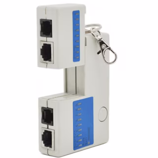 Тестер кабельный ML7123 RJ45/RJ12 (без батареек в комплекте) Merlion (YT-ML7123 / YT-CaTe / 07123)