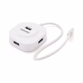 Концентратор VEGGIEG USB-C 4xUSB 2.0 0.2m white (YT-TC-V-C242)