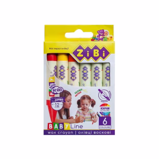 Олівці кольорові ZiBi Baby line Suoer Jumbo круглий корпус 6 шт (ZB.2484)