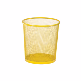 Кошик для паперів ZiBi металева Кругла 10 л Жовта (ZB.3126-08)