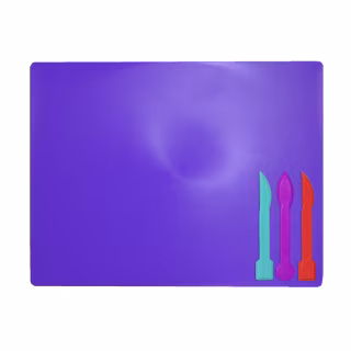 Доска для пластилина ZiBi + 3 стека для лепки, фиолетовая (ZB.6910-07)