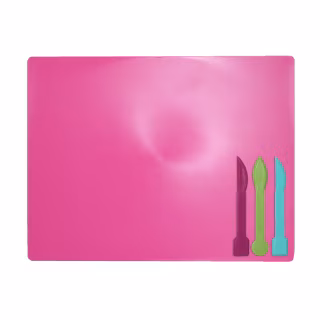 Доска для пластилина ZiBi + 3 стека для лепки, розовая (ZB.6910-10)