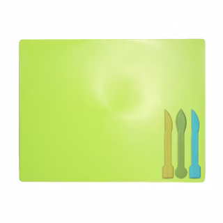 Доска для пластилина ZiBi + 3 стека для лепки, салатовая (ZB.6910-15)