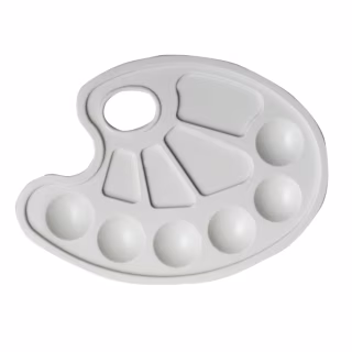 Палитра для рисования ZiBi белая (ZB.6923-12)