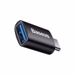 Переходник OTG USB 3.1 AF to USB-C black Baseus (ZJJQ000001)