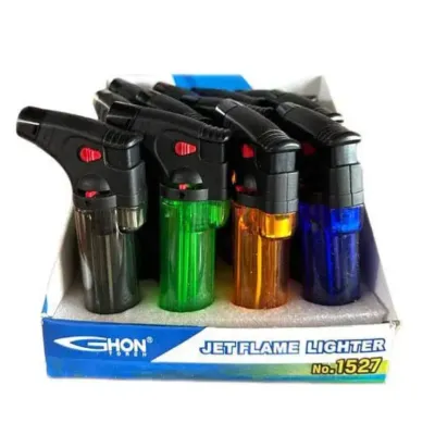 Горелка газовая 1527A карманная прозрачная БЕЗ ГАЗА