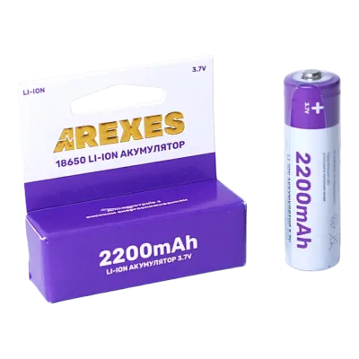 Акумулятор Arexes Li-ion 18650 3.7v 2200mah