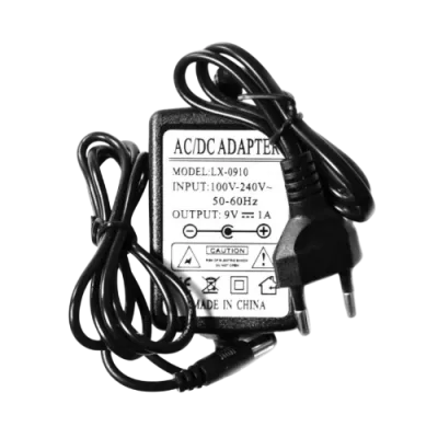 Блок живлення 9 V 1 A, 100–240 В (50/60 Гц)