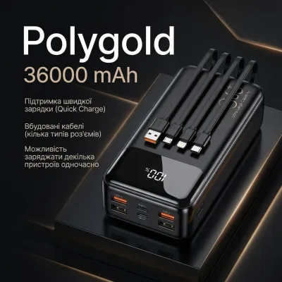 Повербанк Polygold PG-PW330 36000 mAh 22.5W