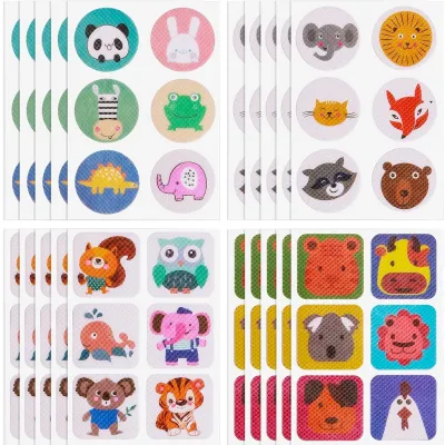 Наклейки от комаров и насекомых детские "Cartoon" 6шт/л (до 72 часов) MH-5156