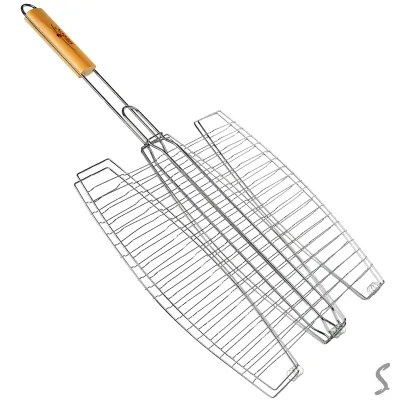 Решетка-гриль для рыбы/сулугуни в лаваше/колбасок/сосисок 65*40*36см MH-0089