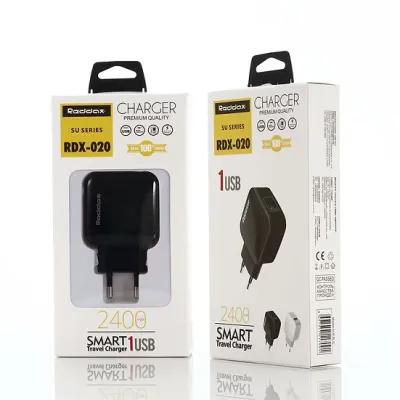 Сетевое зарядное устройство REDDAX RDX-020 12W (USB), Black