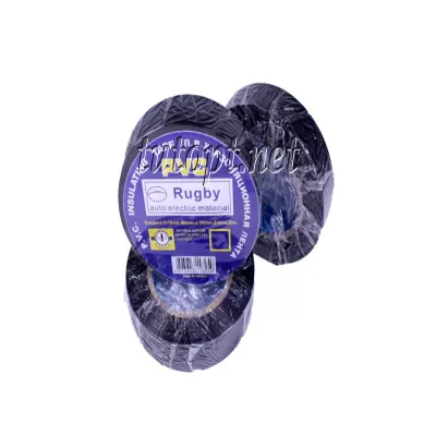 Изолента  Rugby / PVC / 30м черная (реальный метраж меньше)