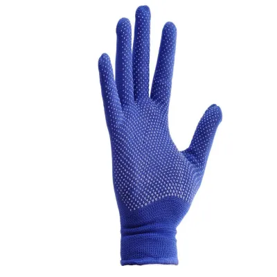 Перчатки Рабочие тонкие в точку 3 цвета, черный, серый, синий, в упаковке 12 пар