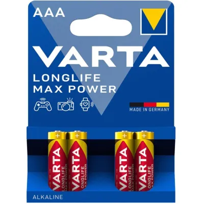 Батарейка Varta MAX POWER LR3/AAA/ ALKALINE 4шт